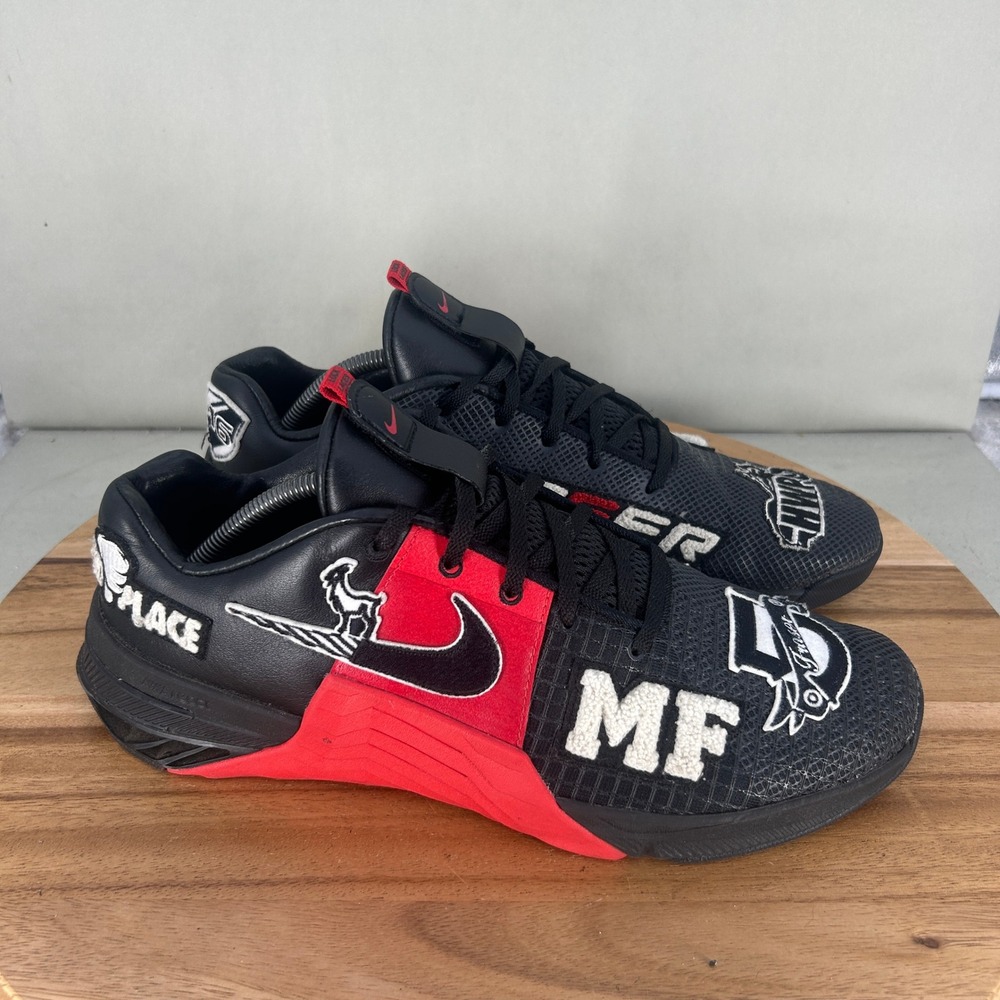 Nike Metcon 8 Mat Fraser PE Black Red Training Shoes Mens Size 12 DO9387-001